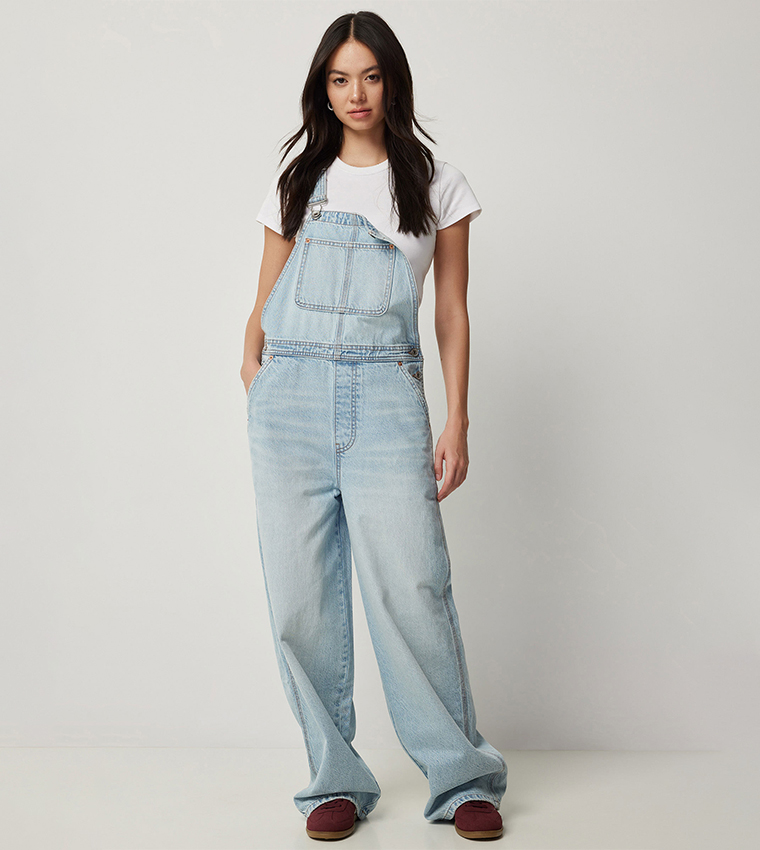Faded Denim Dungaree