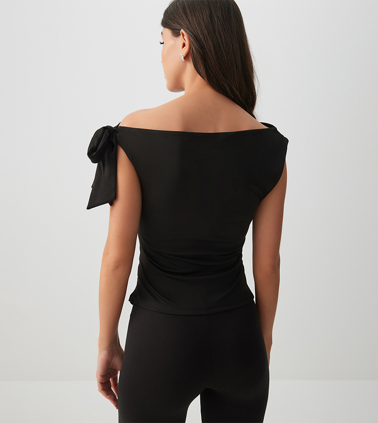 Asymmetrical Off Shoulder Top