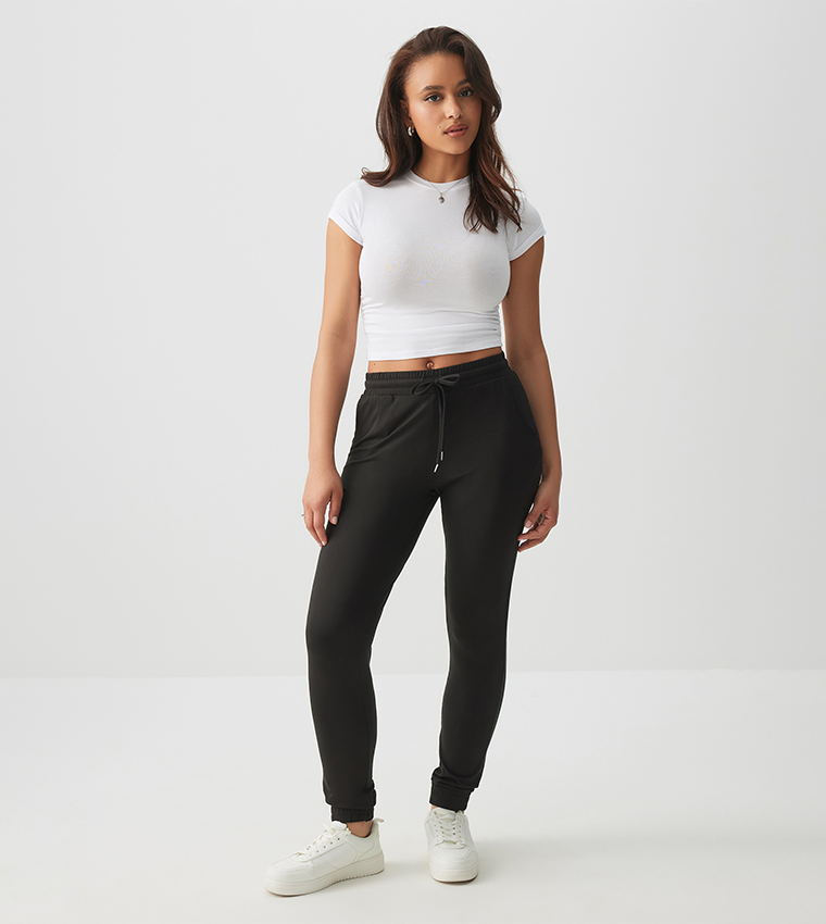Drawstring Waist Joggers