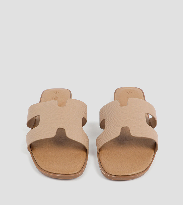 H-Strap Open Toe Flat Sandals