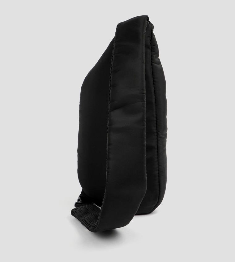 Nylon Zippered Crossbody Backpack