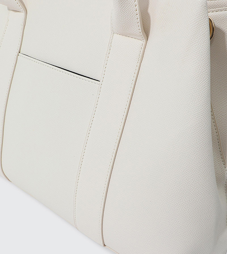 Textured Satchel Bag