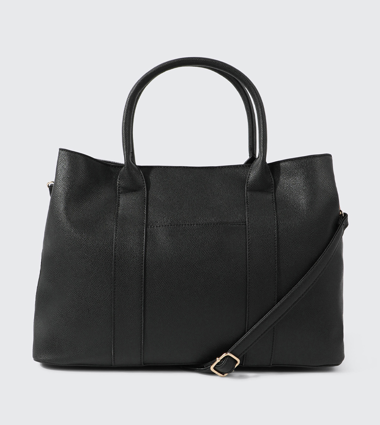 Textured Satchel Bag