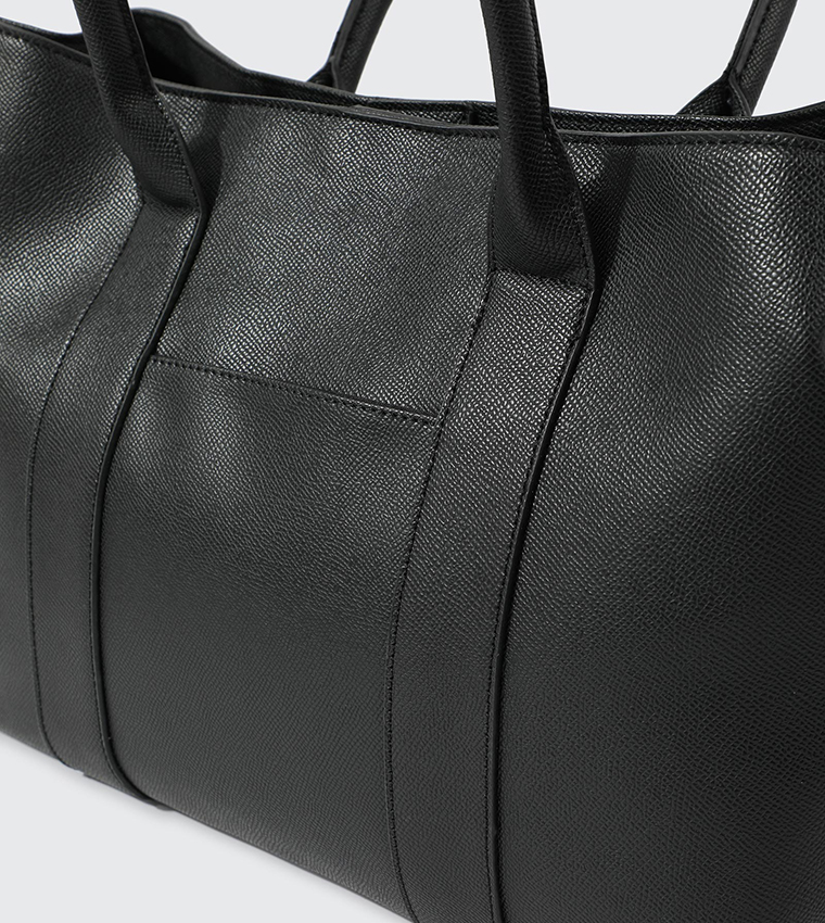 Textured Satchel Bag