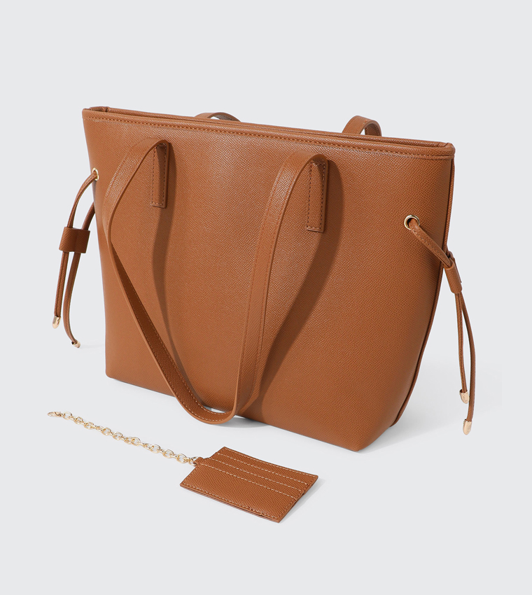 حقيبة كتف وحافظة بطاقات