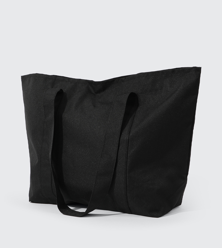 Solid Canvas Tote Bag