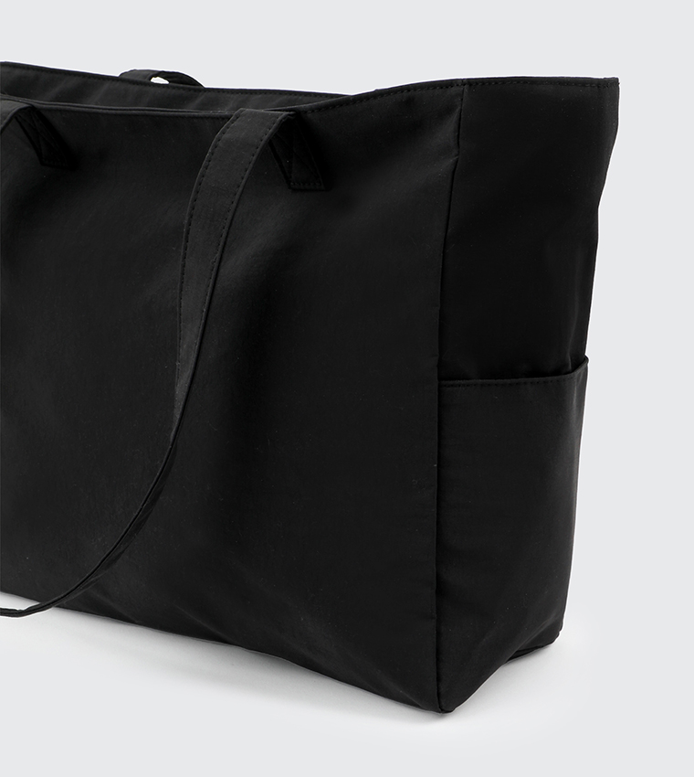 Solid Canvas Tote Bag