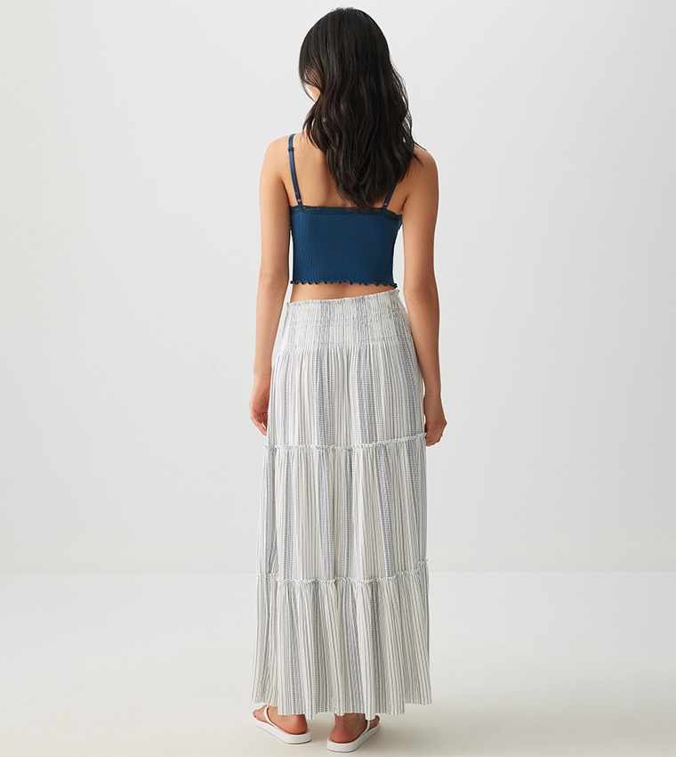 Two-Way Maxi Tiered Skirt