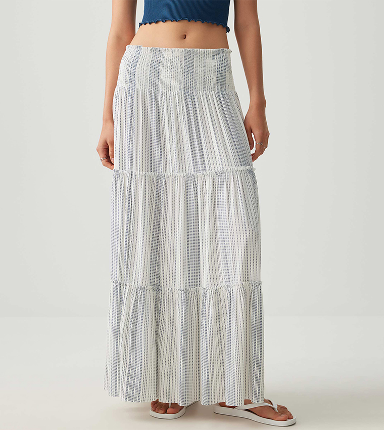 Two-Way Maxi Tiered Skirt