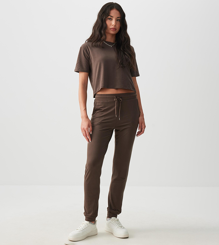 Solid Short Sleeves Boxy T-Shirt