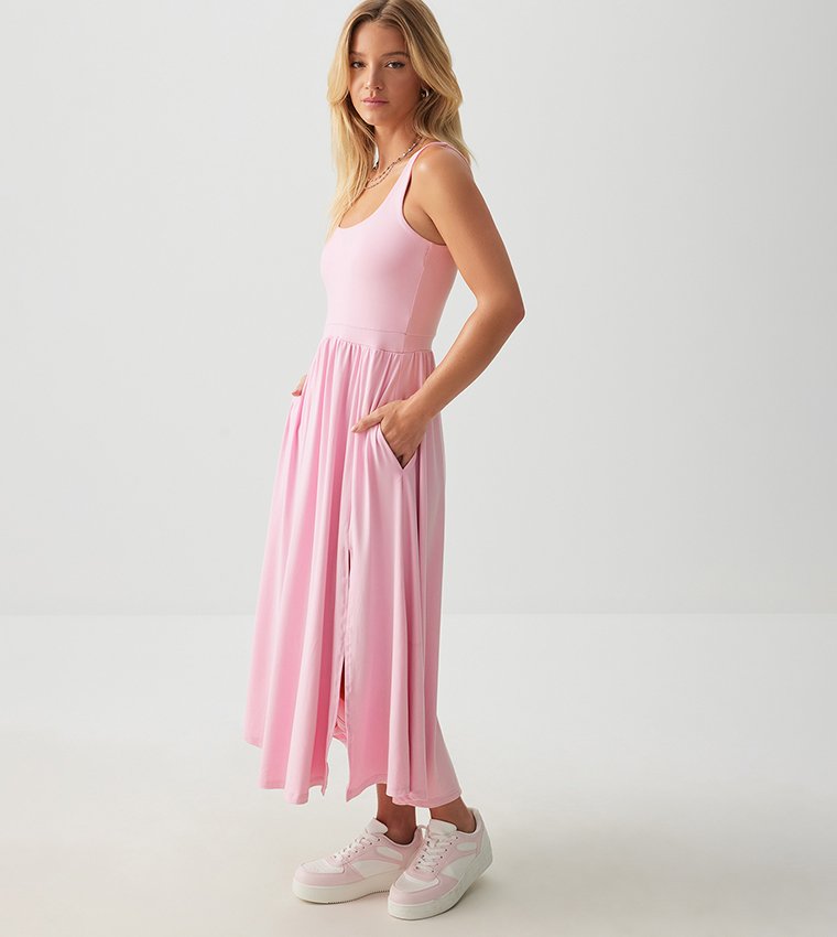 stretch taffeta cocktail dress La Femme 33075 - Long A-line Stretch taffeta Design Bec & Bridge - plus size wedding guest dresses Size:14 36-37