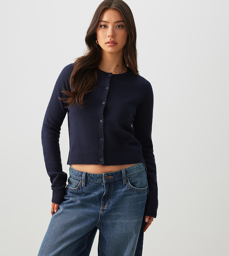 Long Sleeves Crop Cardigan