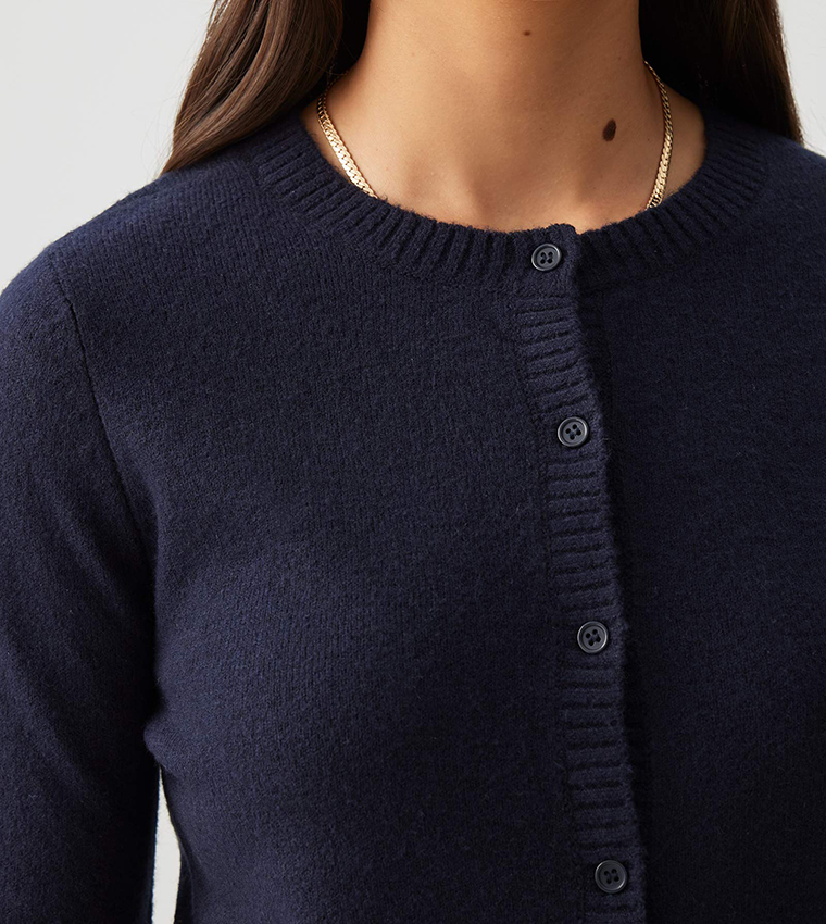 Long Sleeves Crop Cardigan