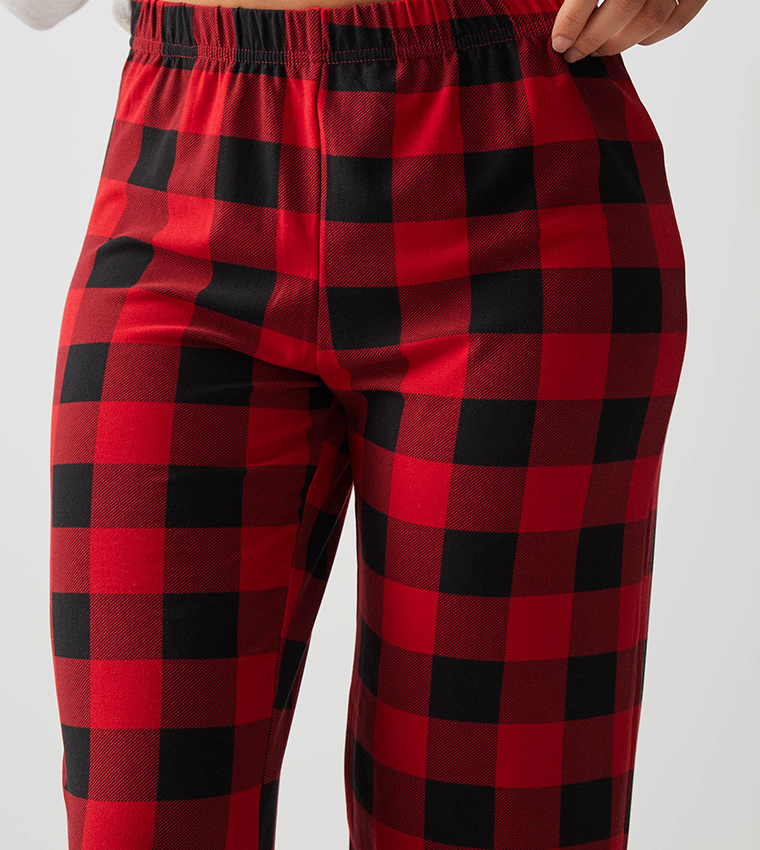 HUSHKNIT Printed Long Sleeves Pyjama Set