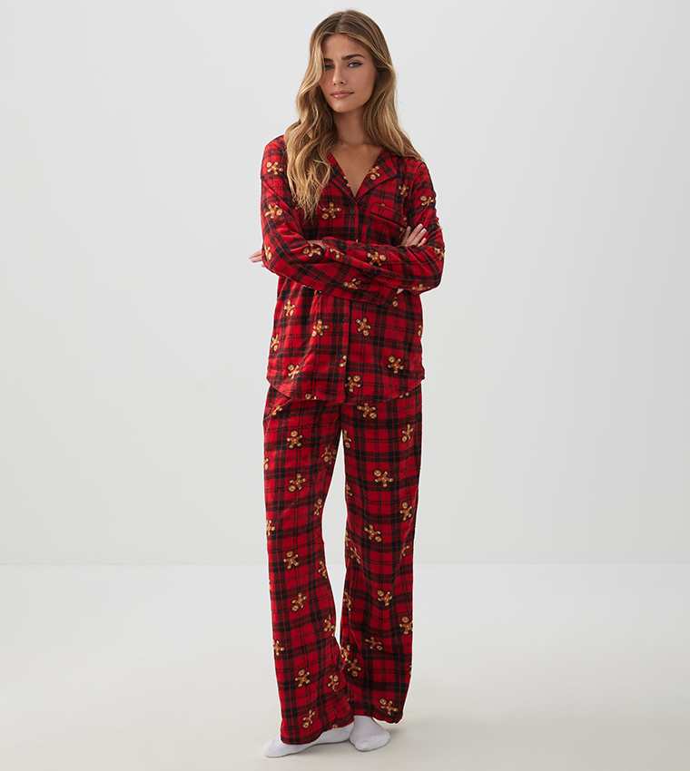 SNUGSOFT Printed Elastic Waist Pyjama Set