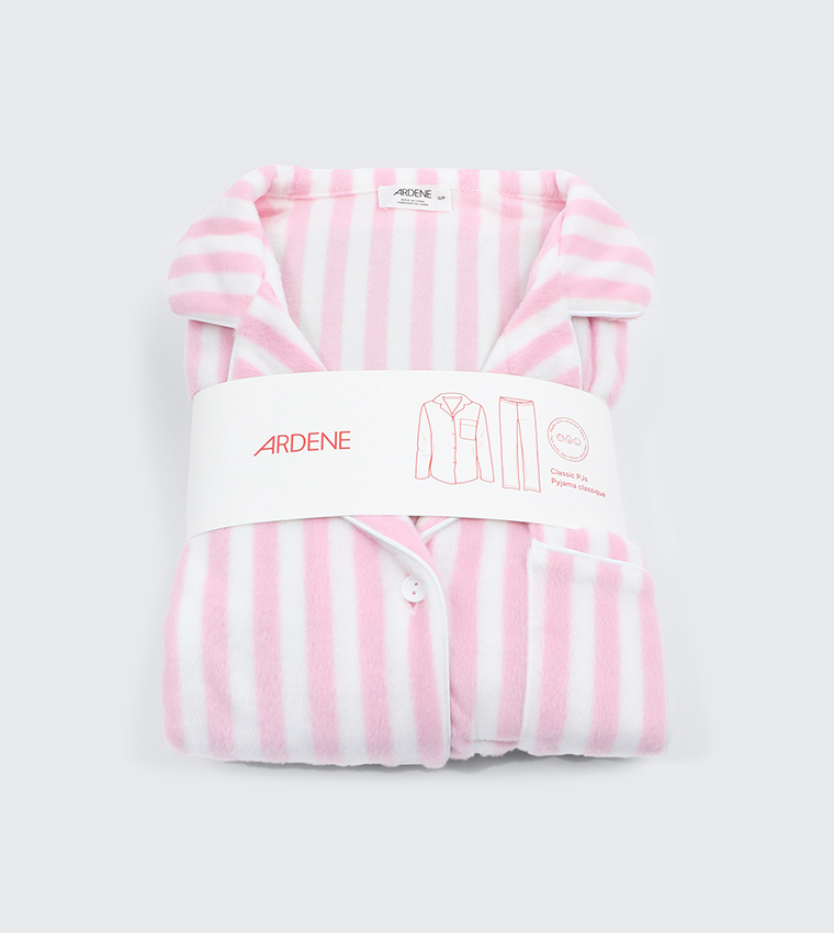 SNUGSOFT Striped Elastic Waist Pyjama Set