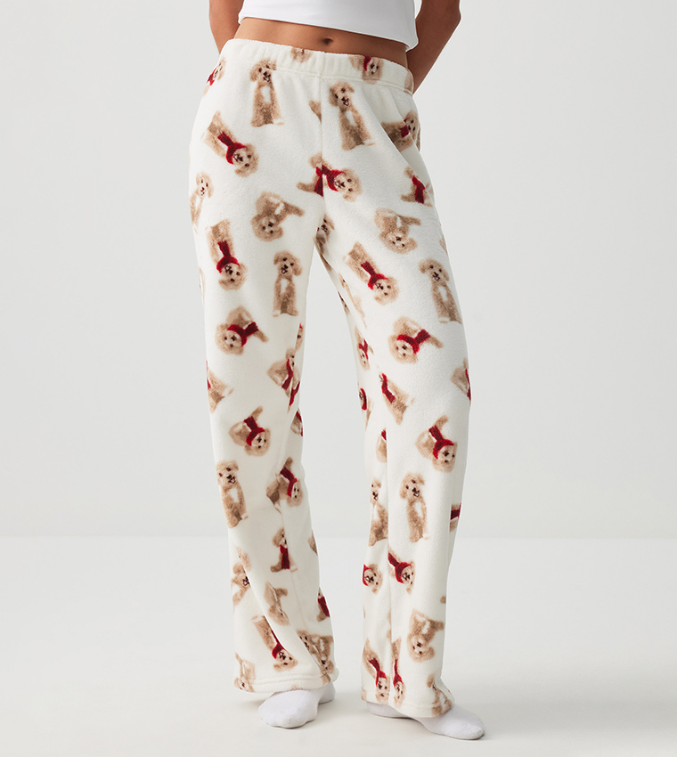 SUNDAYSOFT Printed Flared Pyjama Pants