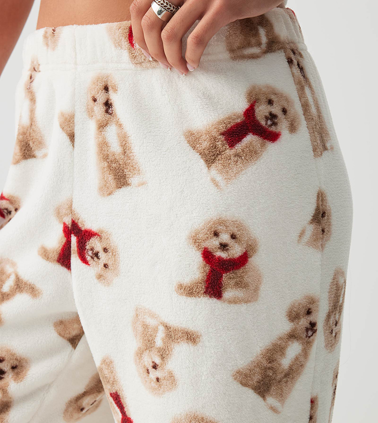 SUNDAYSOFT Printed Flared Pyjama Pants