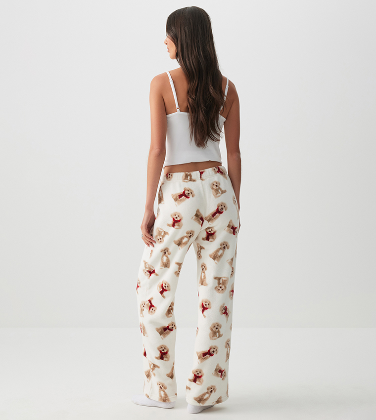 SUNDAYSOFT Printed Flared Pyjama Pants