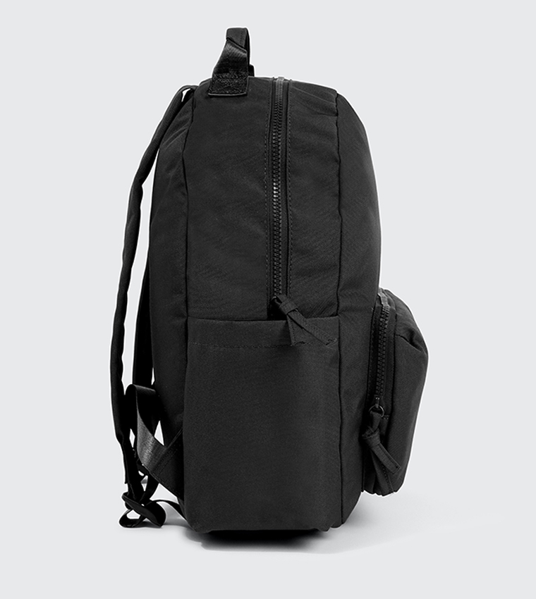 Solid Front Pocket Canvas Backpack