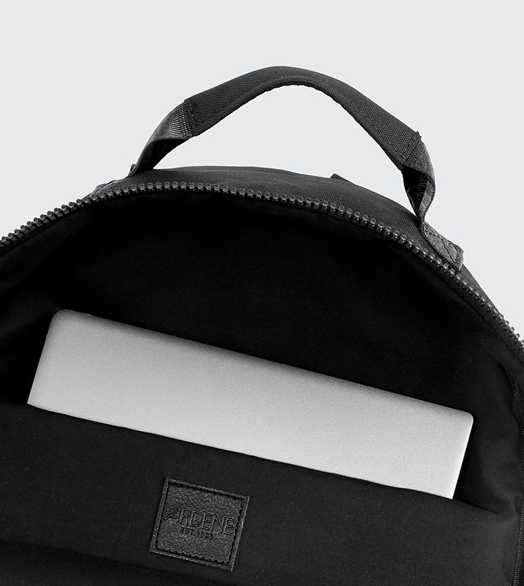 Solid Front Pocket Canvas Backpack