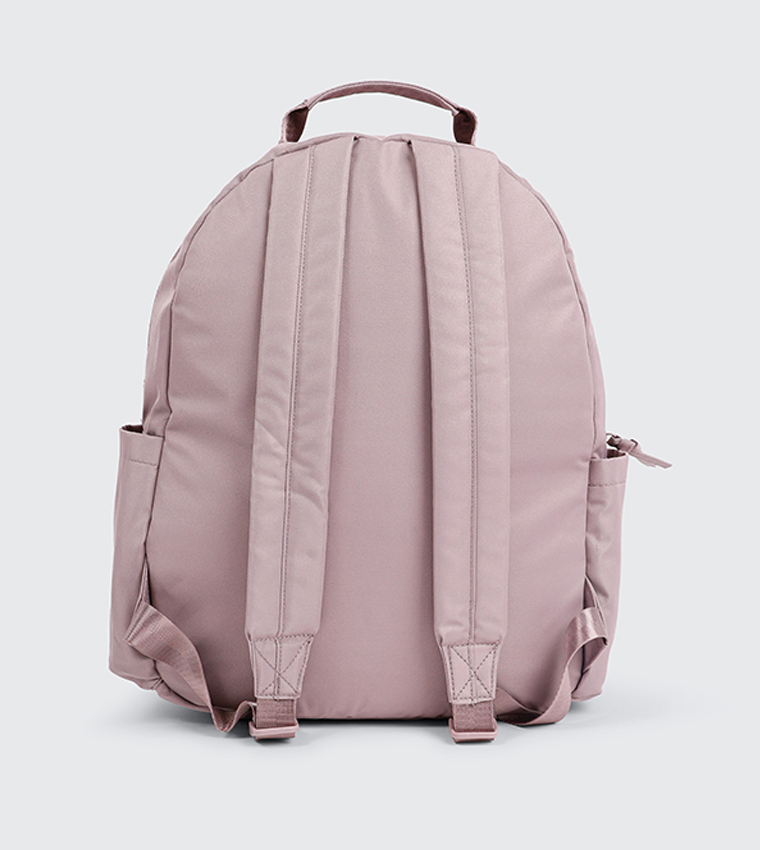 Solid Front Pocket Canvas Backpack