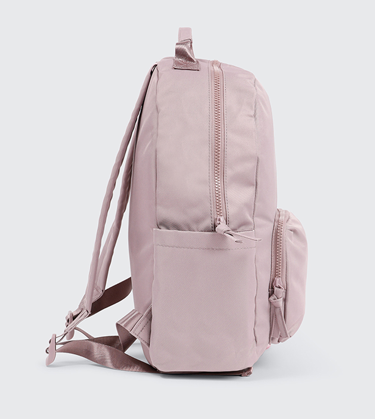 Solid Front Pocket Canvas Backpack