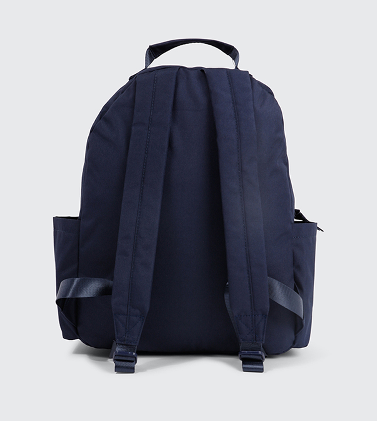 Solid Front Pocket Canvas Backpack