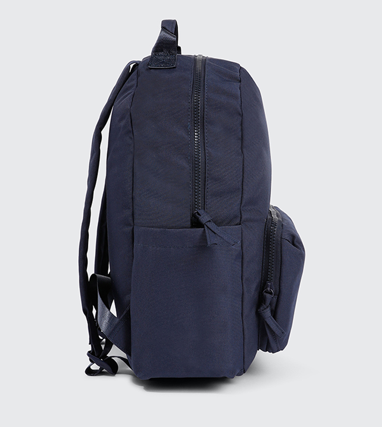 Solid Front Pocket Canvas Backpack