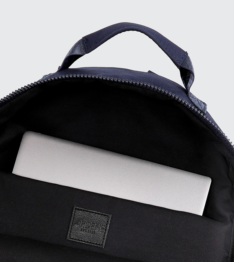 Solid Front Pocket Canvas Backpack