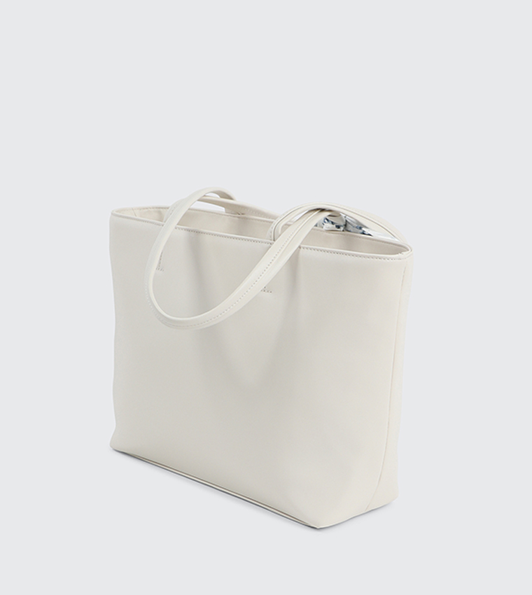 Scarf Detail Tote Bag