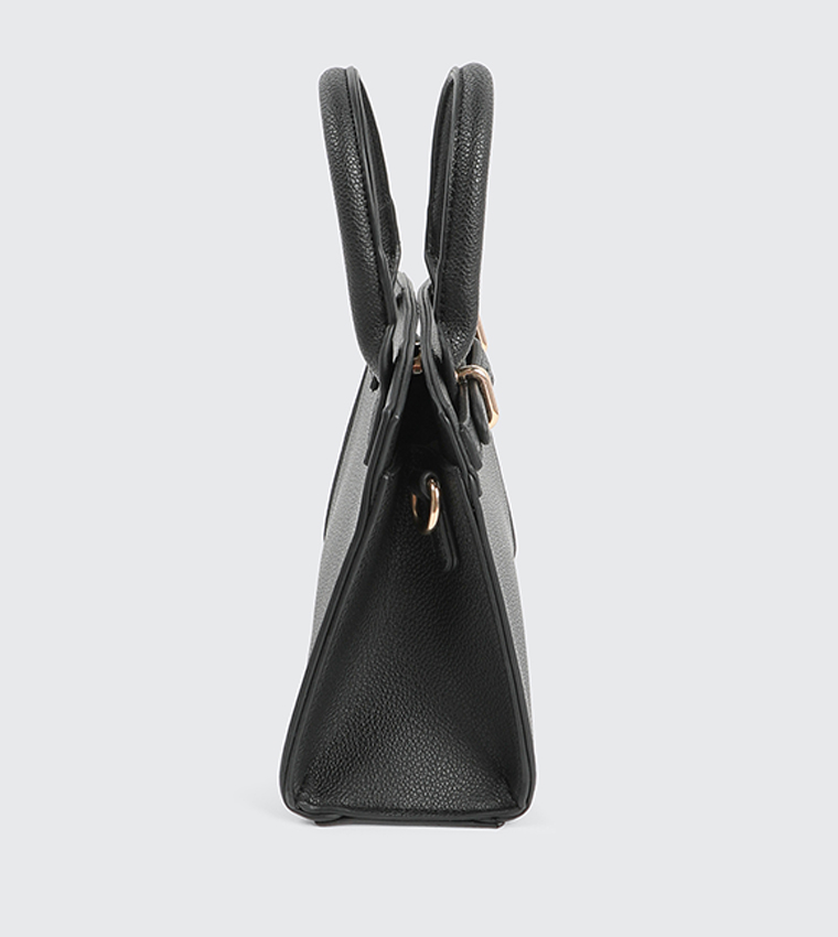 Textured Satchel Bag