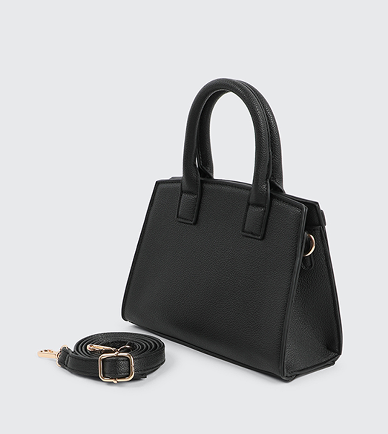 Textured Satchel Bag