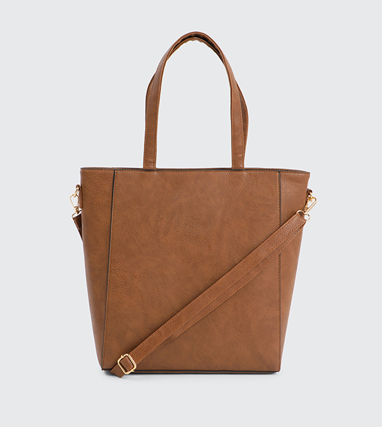 Faux Leather Tote Bag