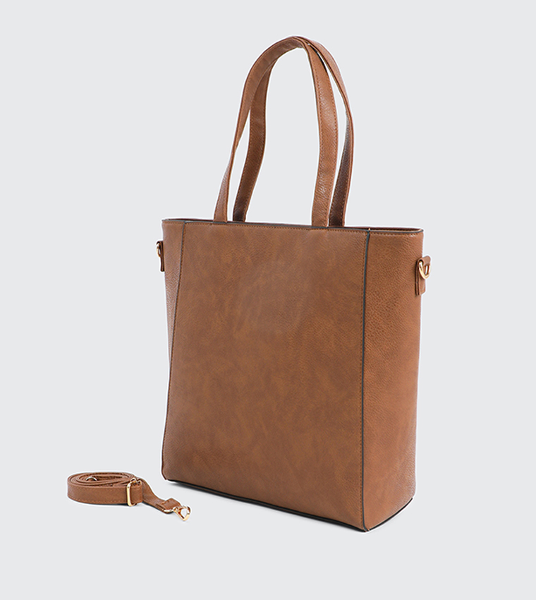 Faux Leather Tote Bag