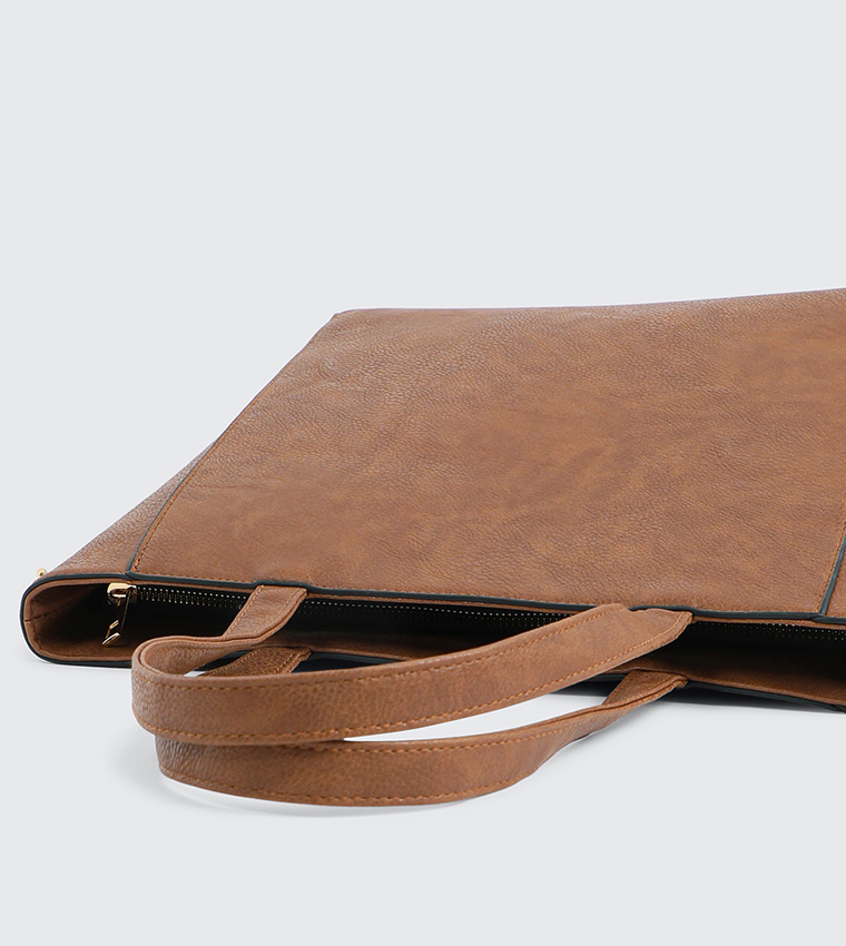Faux Leather Tote Bag