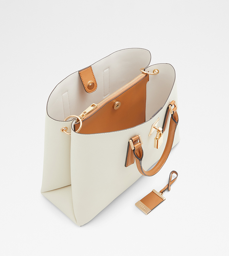 AREAWIEL Textured Satchel Bag