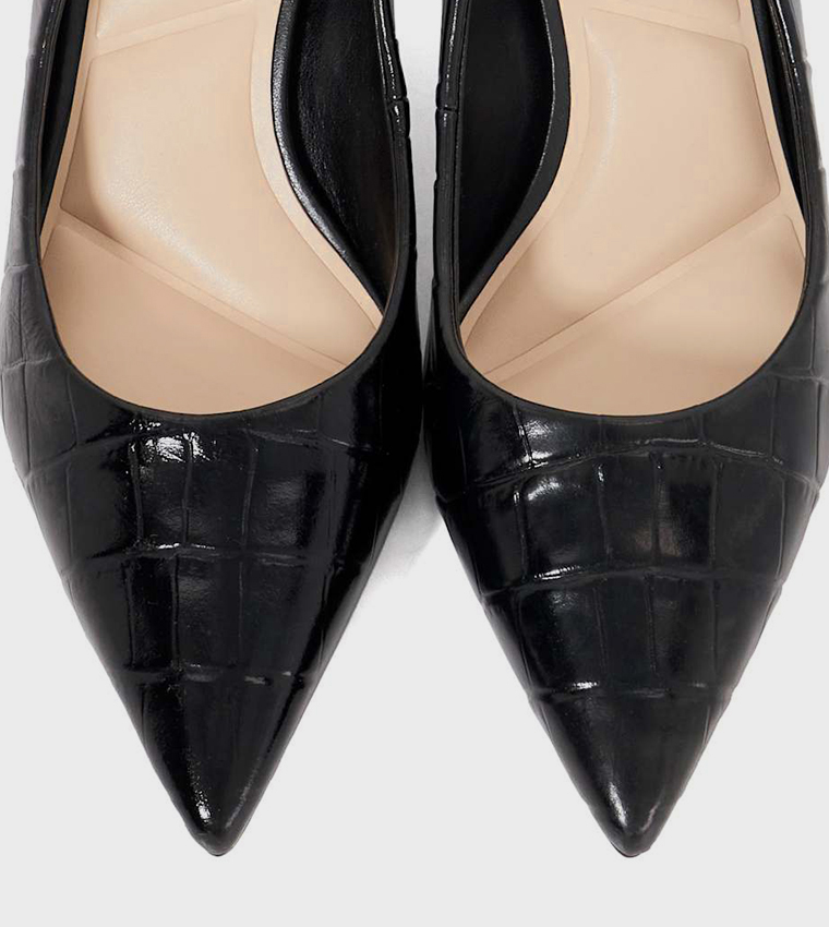 ARIANNA Textured Pointed Toe Pumps