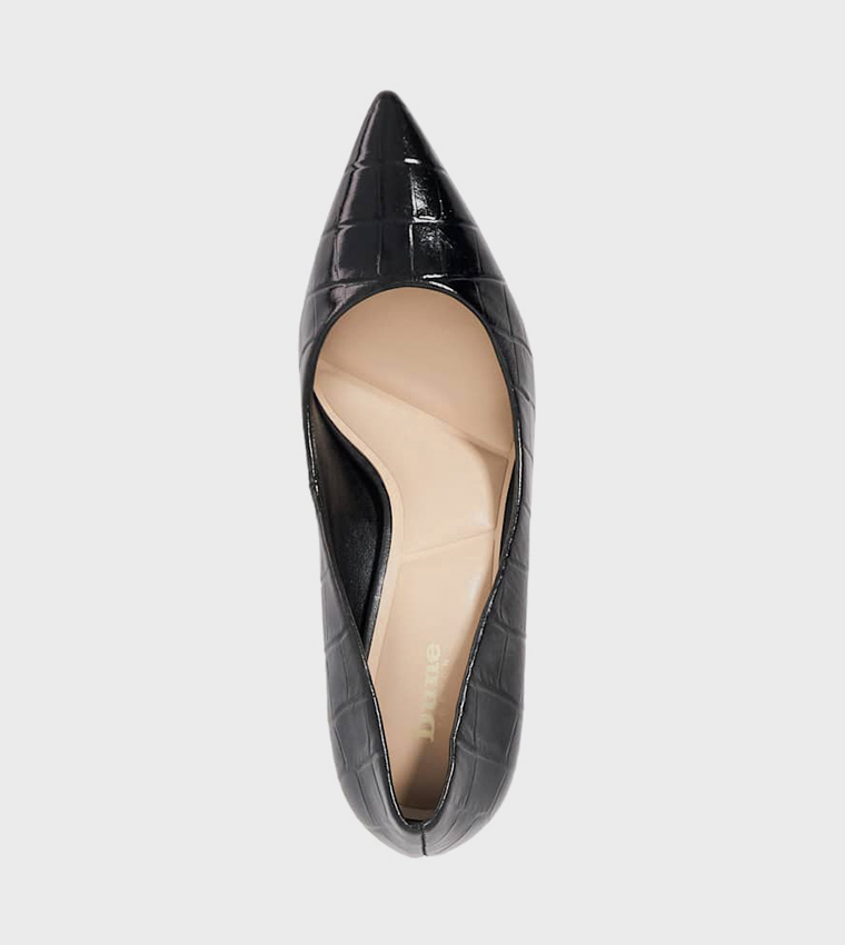 ARIANNA Textured Pointed Toe Pumps