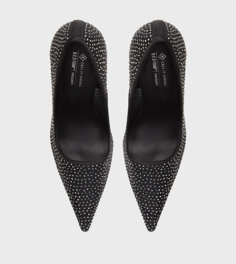 ARIIES Embellished Pointed Toe Pumps