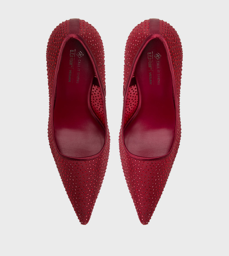 ARIIES Embellished Pointed Toe Pumps