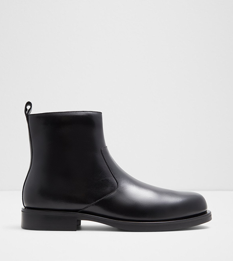 Aldo black leather chelsea boots discount