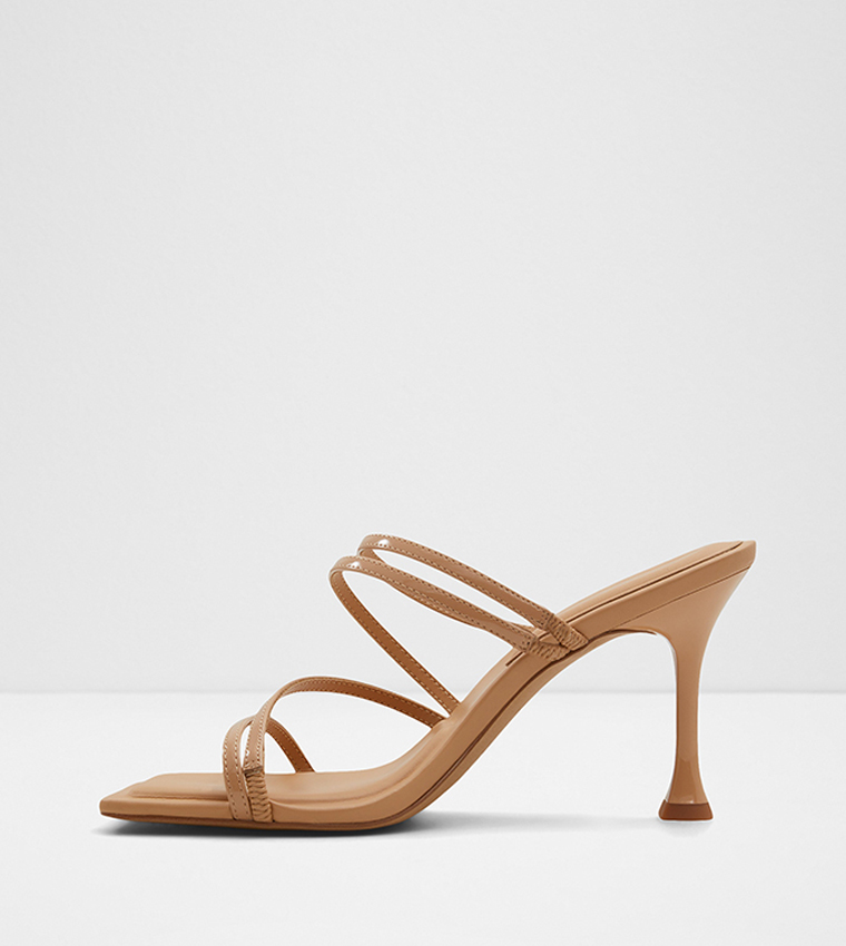ASTAYA Solid Stiletto Heel Sandals
