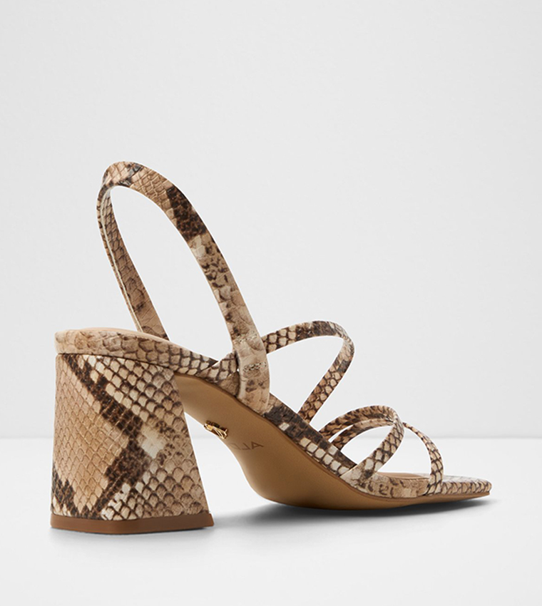 ATLANTICUS Snakeskin Heeled Sandals