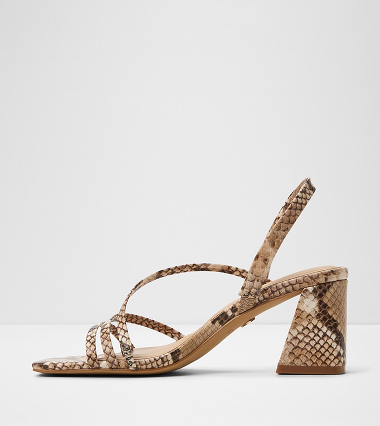 ATLANTICUS Snakeskin Heeled Sandals