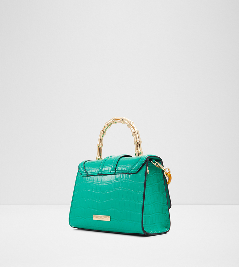 Buy Aldo Aubray Textured Top Handle Bag In Green 6thStreet Kuwait