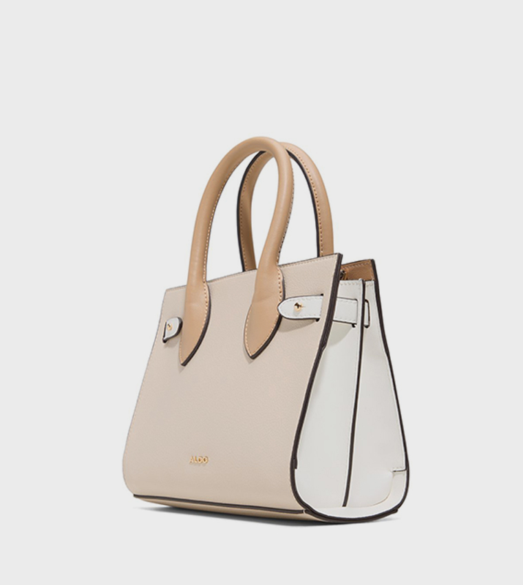 AURALIE Textured Satchel Bag