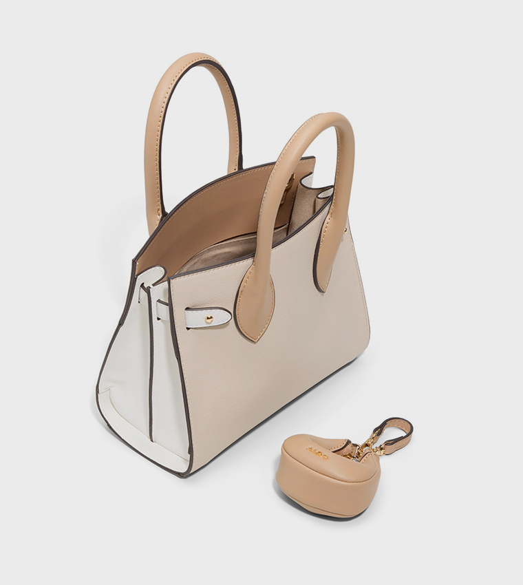 AURALIE Textured Satchel Bag