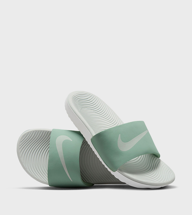 KAWA Logo Detail Open Toe Slides