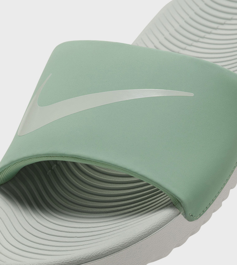 KAWA Logo Detail Open Toe Slides